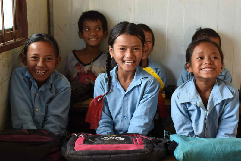 Bild von Kindern der Nepal Initiative Schongau